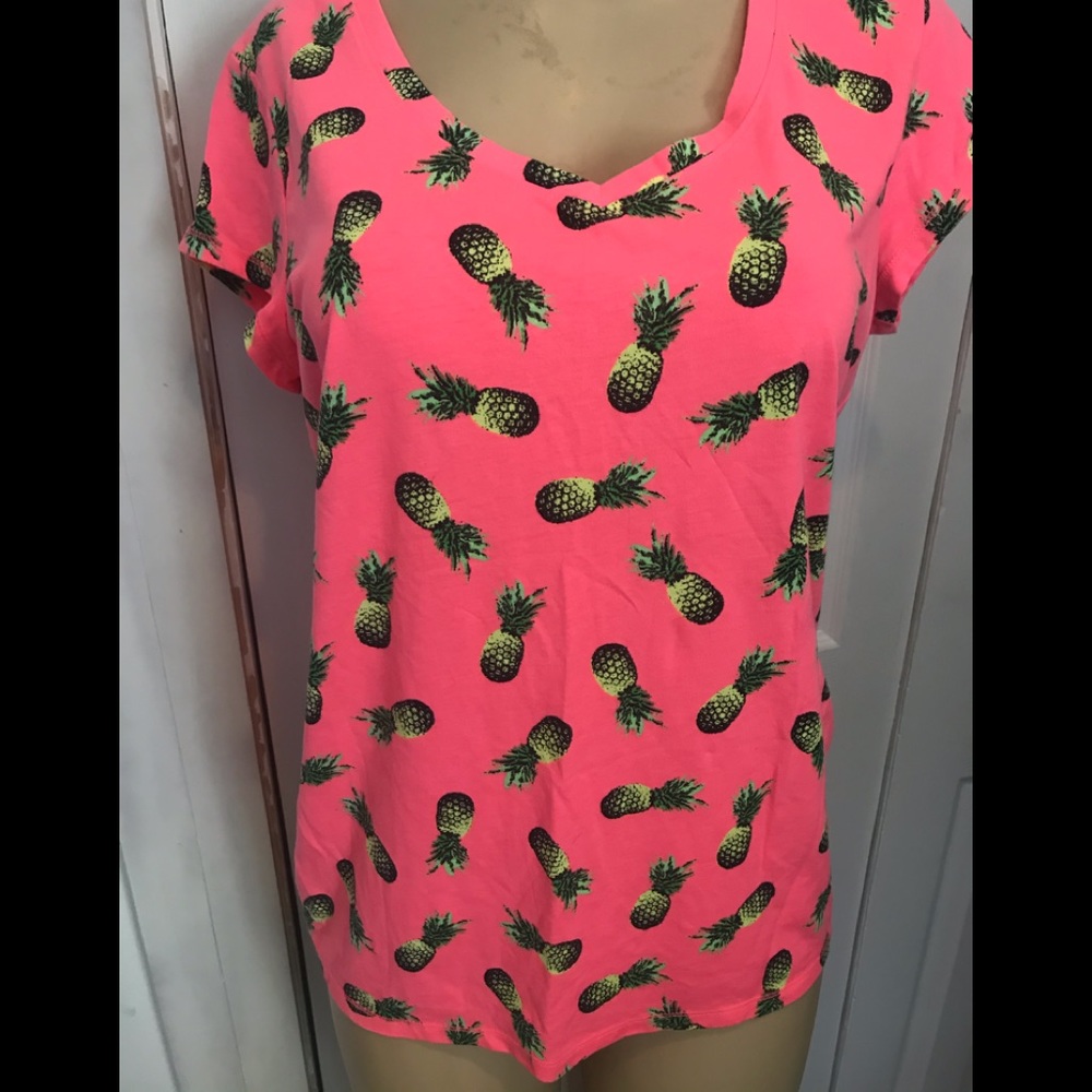 New! Pink pineapple top xl